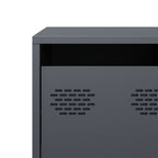Mueble de TV acero laminado en frío antracita 101,5x39x43,5 cm