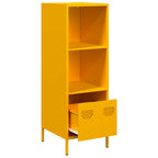 Aparador de acero amarillo mostaza 35x39x103,5 cm