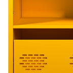 Aparador de acero amarillo mostaza 35x39x103,5 cm