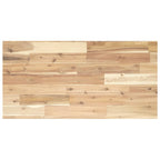 Estante de lavabo de pared acero y madera maciza de acacia