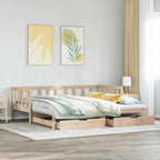Diván con nido sin colchón blanco 100x190 cm acero