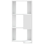 Estantería de esquina 3 niveles madera blanco 50x50x102 cm