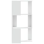 Estantería de esquina 3 niveles madera blanco 50x50x102 cm