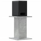 Soportes altavoces 2 uds madera gris hormigón 30x30x40 cm