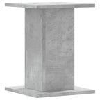Soportes altavoces 2 uds madera gris hormigón 30x30x40 cm