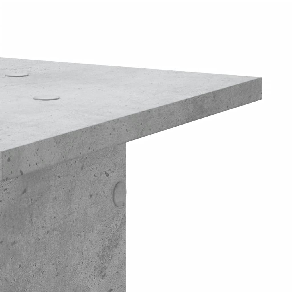 Soportes altavoces 2 uds madera gris hormigón 30x30x40 cm
