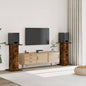 Soportes altavoces 2 uds madera gris hormigón 30x30x40 cm