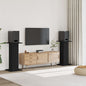 Soportes altavoces 2 uds madera gris hormigón 30x30x40 cm