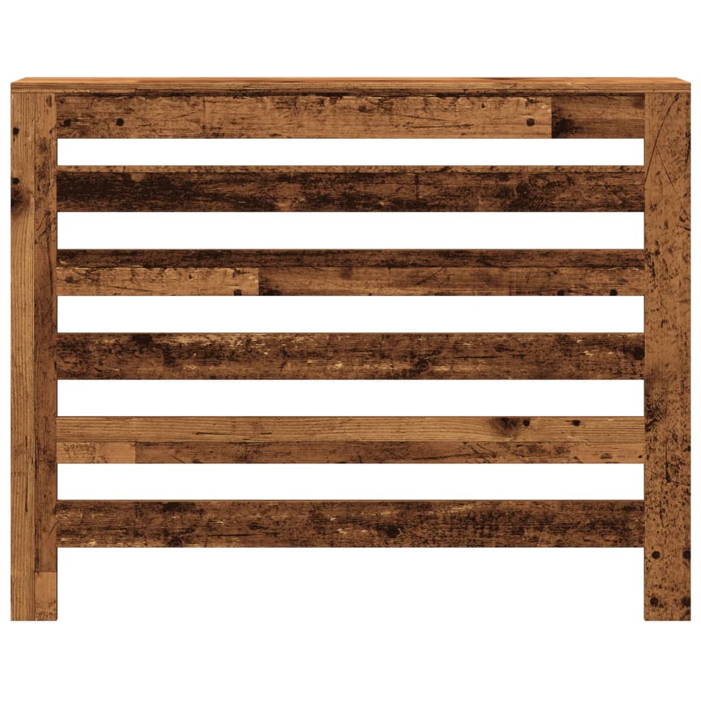 Cubierta de radiador madera color envejecido 104x20x82 cm