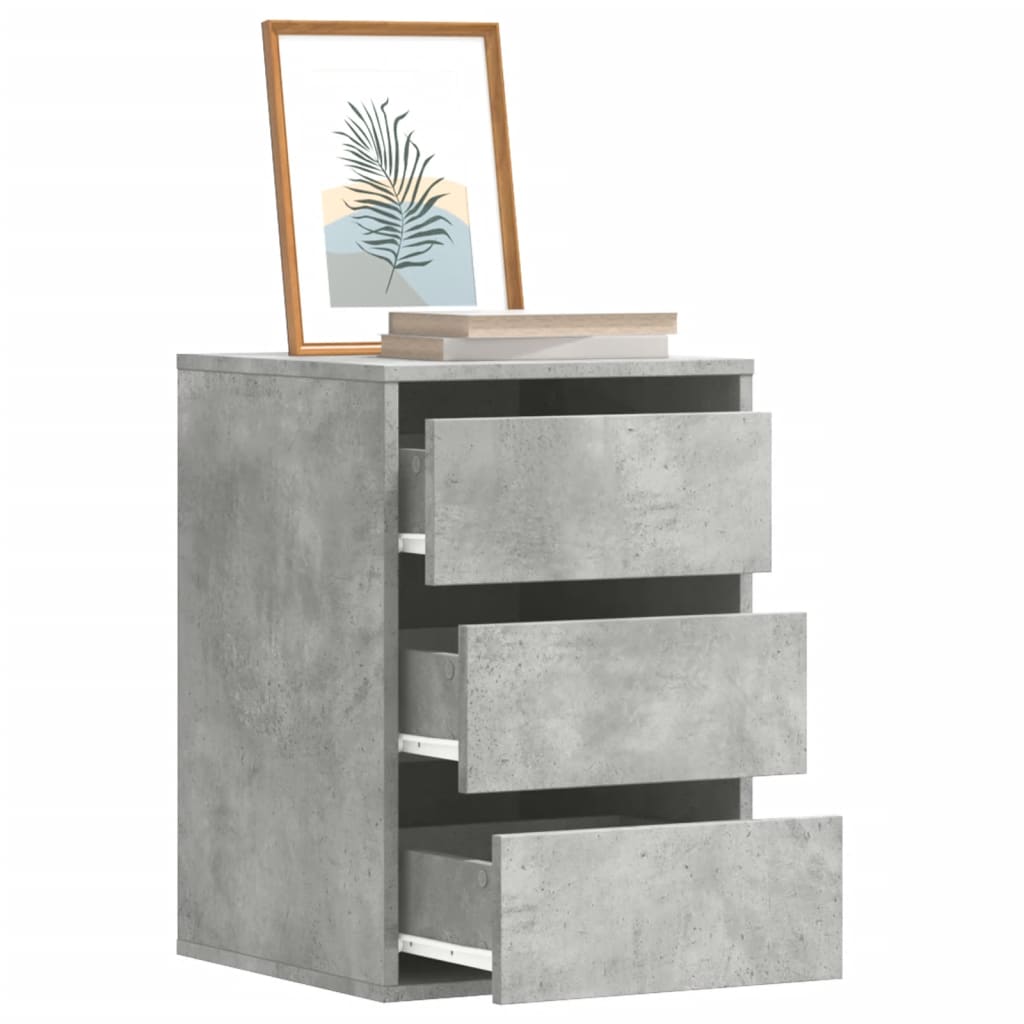 Cajonera de esquina madera de ingeniería blanca 40x41x76 cm
