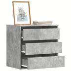 Cajonera de esquina madera de ingeniería blanca 40x41x76 cm
