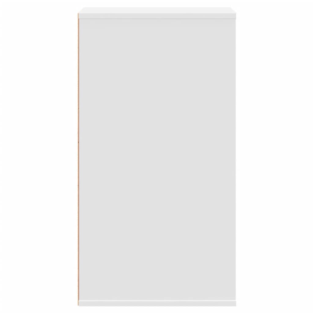 Cajonera de esquina madera de ingeniería blanca 40x41x76 cm