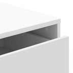 Cajonera de esquina madera de ingeniería blanca 40x41x76 cm