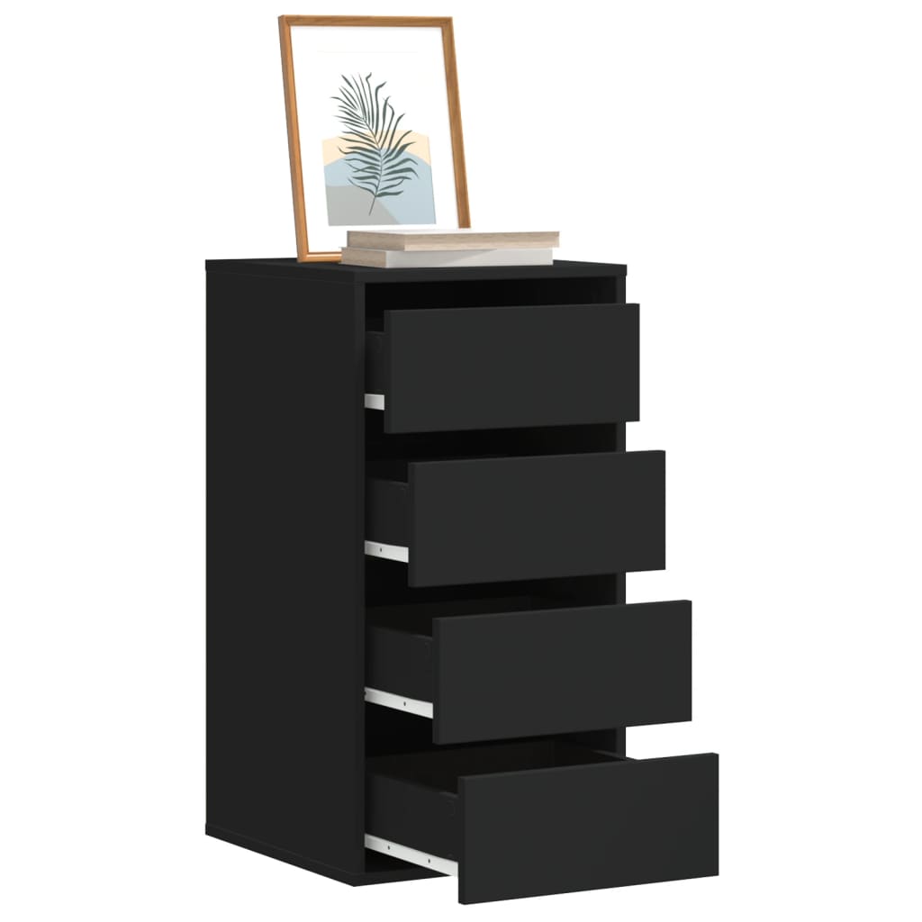 Cajonera de esquina madera de ingeniería blanca 40x41x76 cm