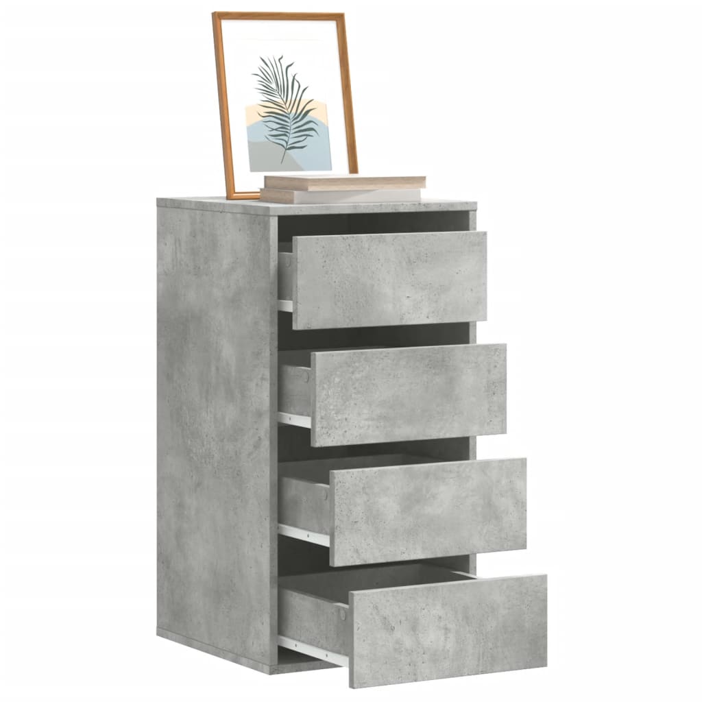 Cajonera de esquina madera de ingeniería blanca 40x41x76 cm