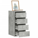 Cajonera de esquina madera de ingeniería blanca 40x41x76 cm