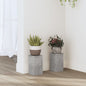Plant stands 2 pcs engineered wood white 17x17x60 cm