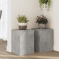 Plant stands 2 pcs engineered wood white 17x17x60 cm