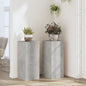 Plant stands 2 pcs engineered wood white 17x17x60 cm