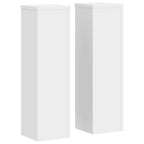 Soporte de plantas 2 uds madera ingeniería blanco 17x17x60 cm