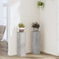 Plant stands 2 pcs engineered wood white 17x17x60 cm