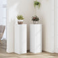 Plant stands 2 pcs engineered wood white 17x17x60 cm