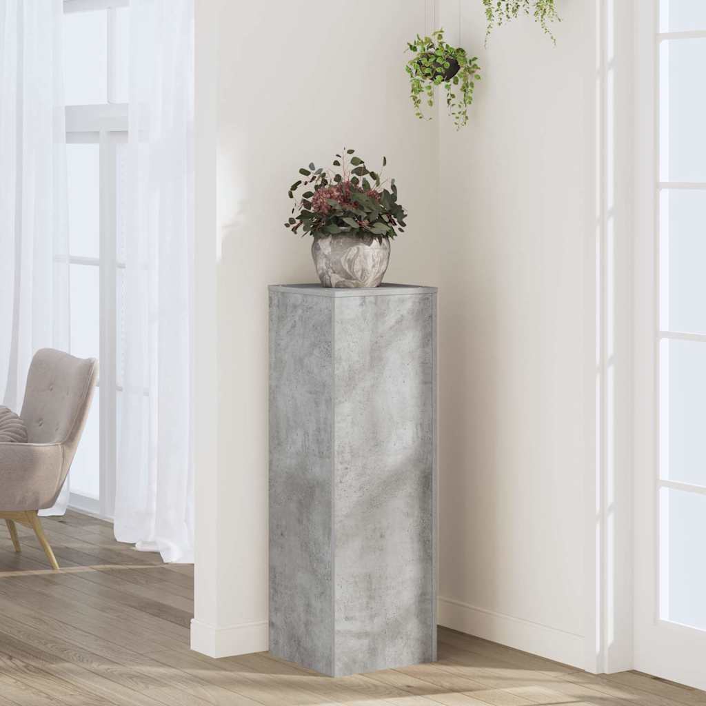 Soporte para planta madera ingeniería gris Sonoma 33x33x60 cm