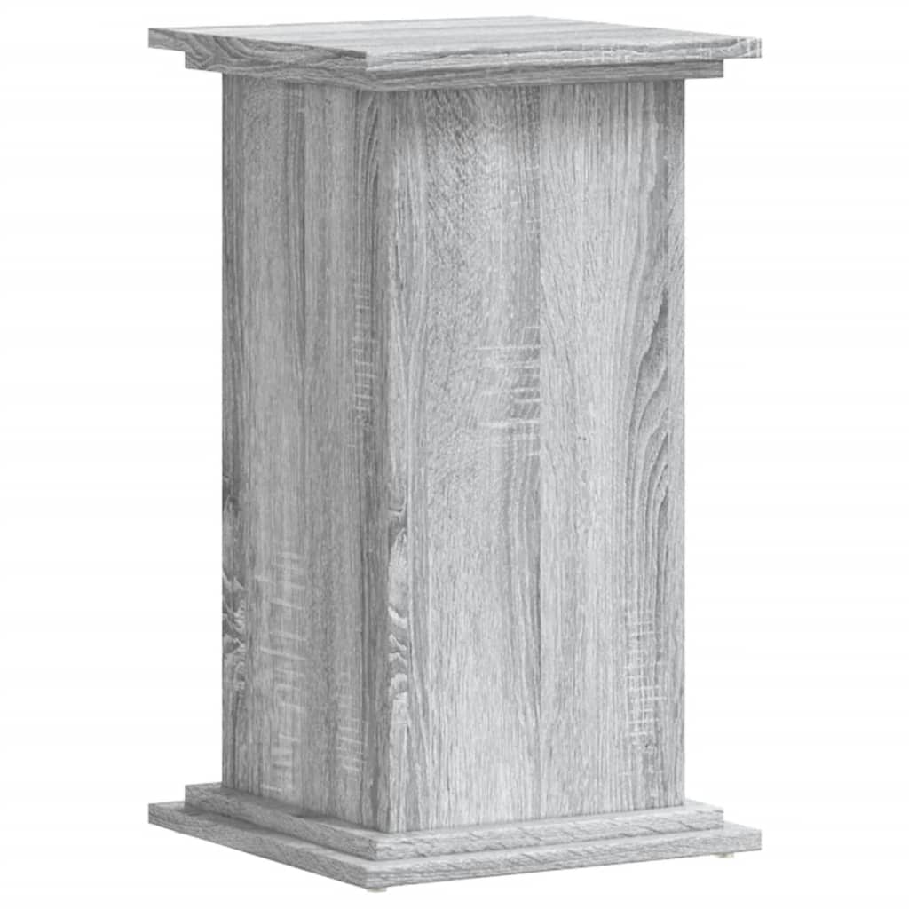 Soporte para planta madera ingeniería gris Sonoma 33x33x60 cm