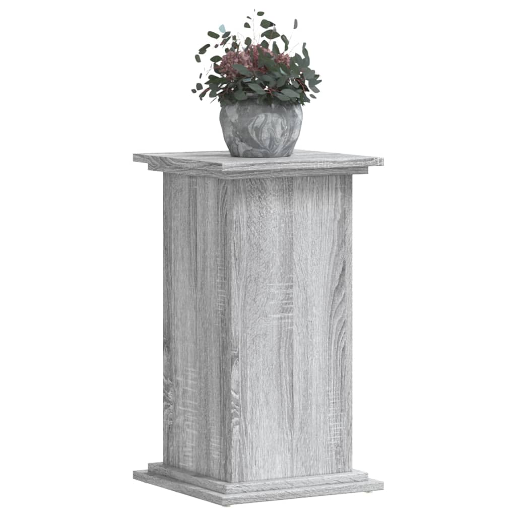 Soporte para planta madera ingeniería gris Sonoma 33x33x60 cm