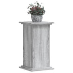 Soporte para planta madera ingeniería gris Sonoma 33x33x60 cm