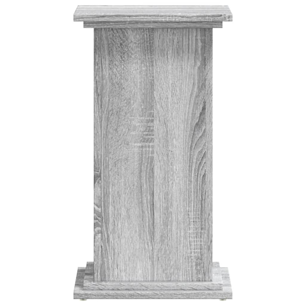 Soporte para planta madera ingeniería gris Sonoma 33x33x60 cm