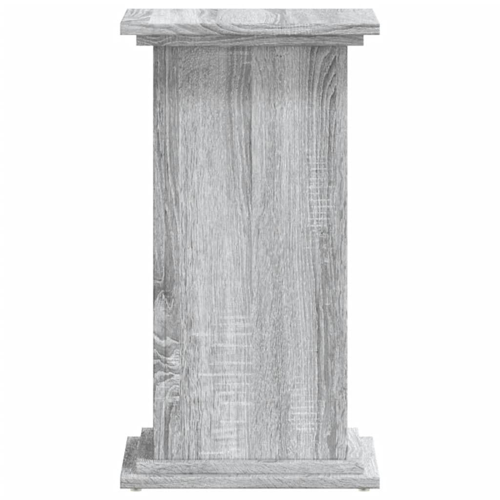 Soporte para planta madera ingeniería gris Sonoma 33x33x60 cm