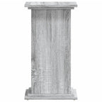 Soporte para planta madera ingeniería gris Sonoma 33x33x60 cm
