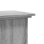 Soporte para planta madera ingeniería gris Sonoma 33x33x60 cm