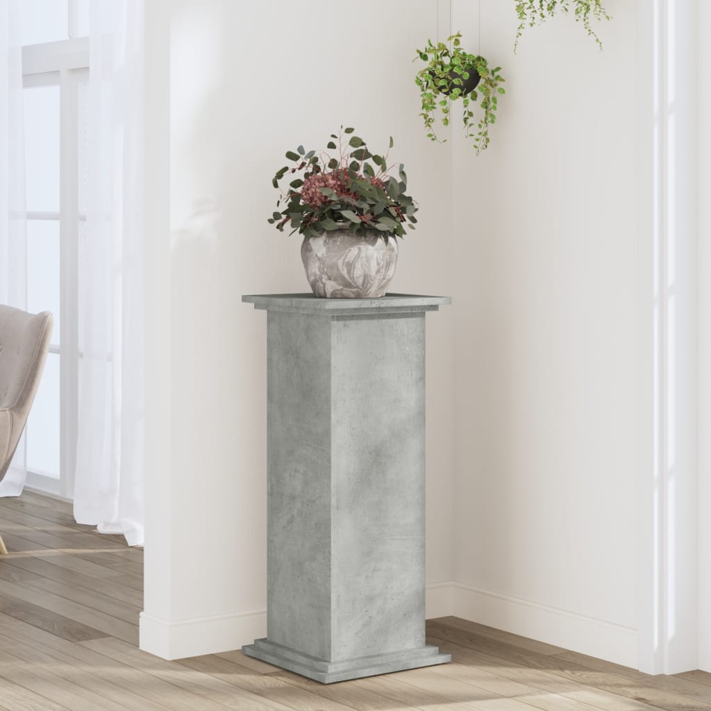 Soporte para planta madera ingeniería gris Sonoma 33x33x60 cm