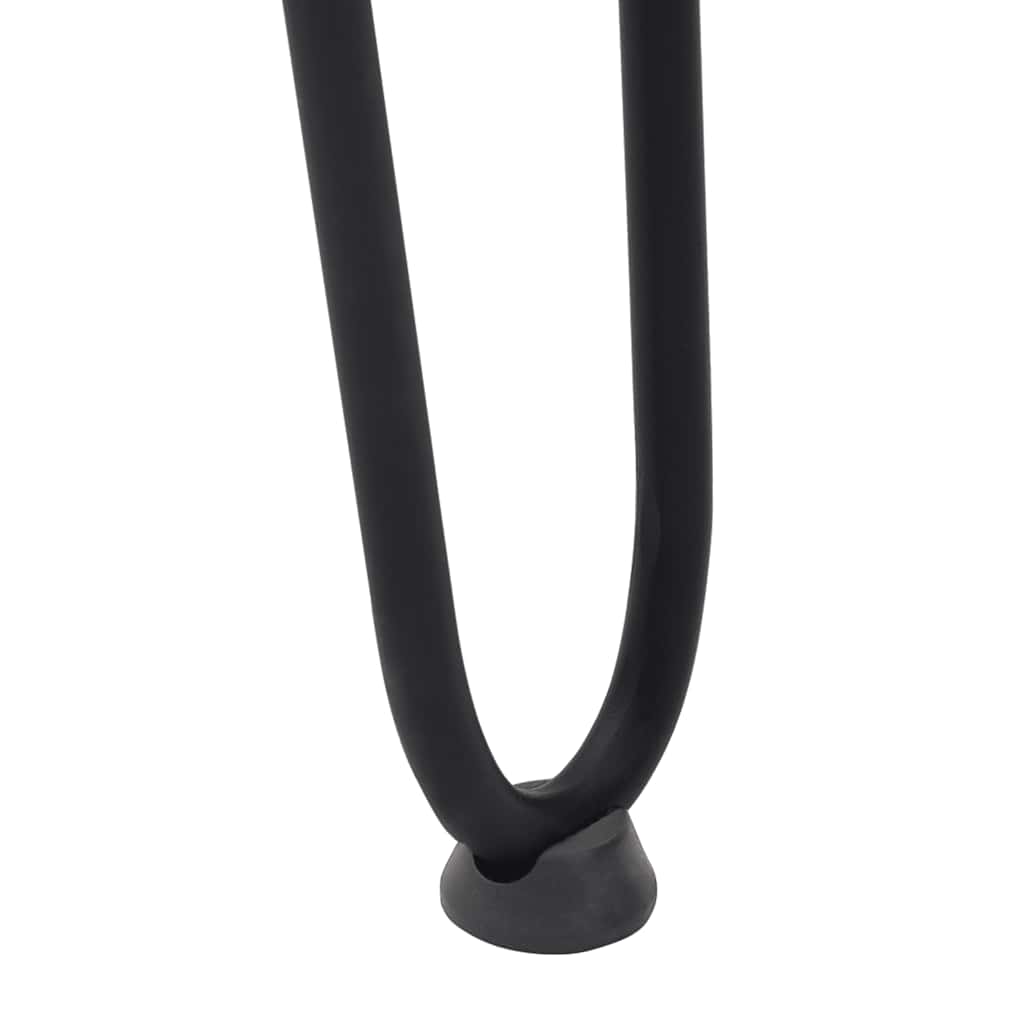 Patas de horquilla para consolas , 4 unidades, color negro, 72 cm, acero macizo