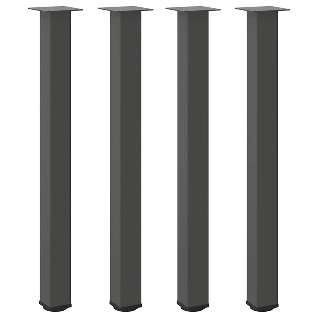 Patas para mesa de bar (4 unidades, antracita, 100-102 cm, acero)