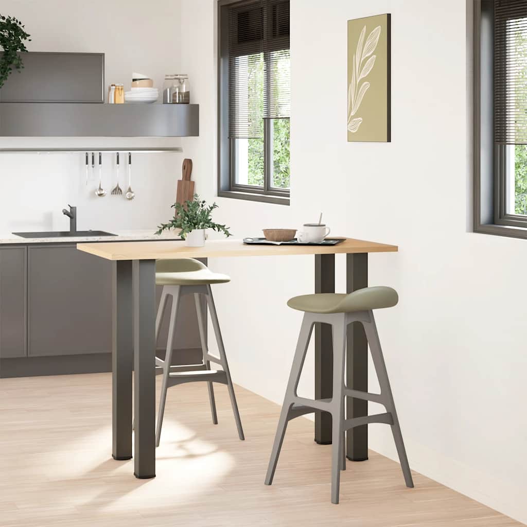 Patas para mesa de bar (4 unidades, antracita, 100-102 cm, acero)