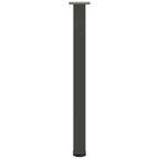 Patas para mesa de bar (4 unidades, antracita, 100-102 cm, acero)