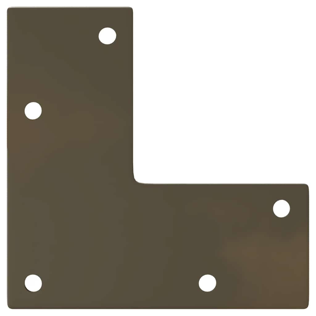 Patas cónicas para mesa consola , 4 unidades, acero natural, 72-73 cm, acero