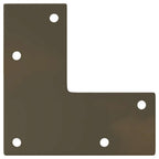 Patas cónicas para mesa consola , 4 unidades, acero natural, 72-73 cm, acero