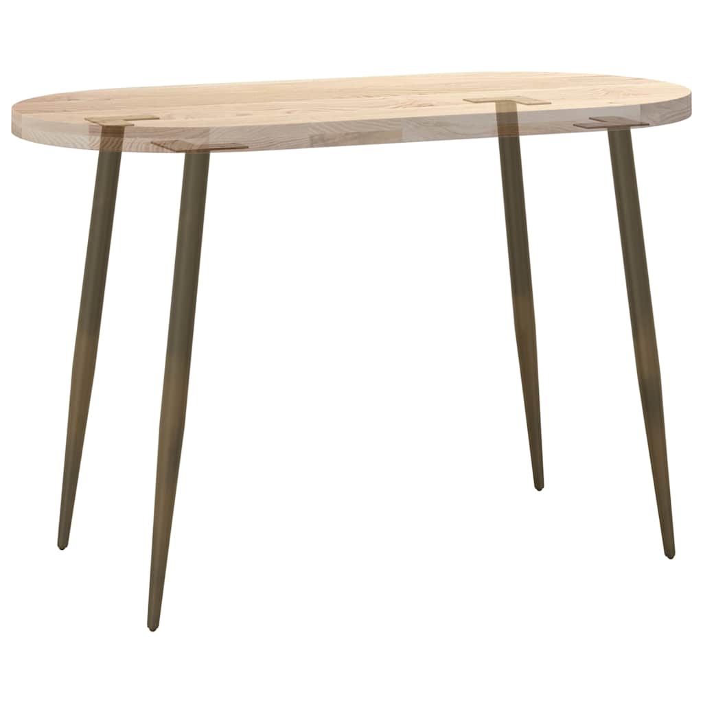 Patas cónicas para mesa consola , 4 unidades, acero natural, 72-73 cm, acero