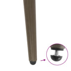 Patas cónicas para mesa consola , 4 unidades, acero natural, 72-73 cm, acero