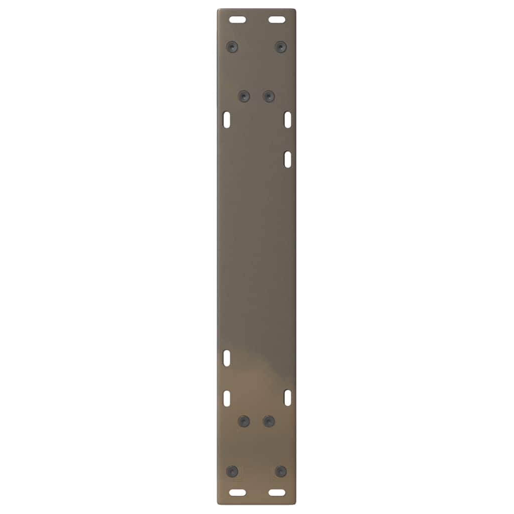 Patas para mesa de comedor (2 unidades, acero natural, 50 x 72-73,3 cm)