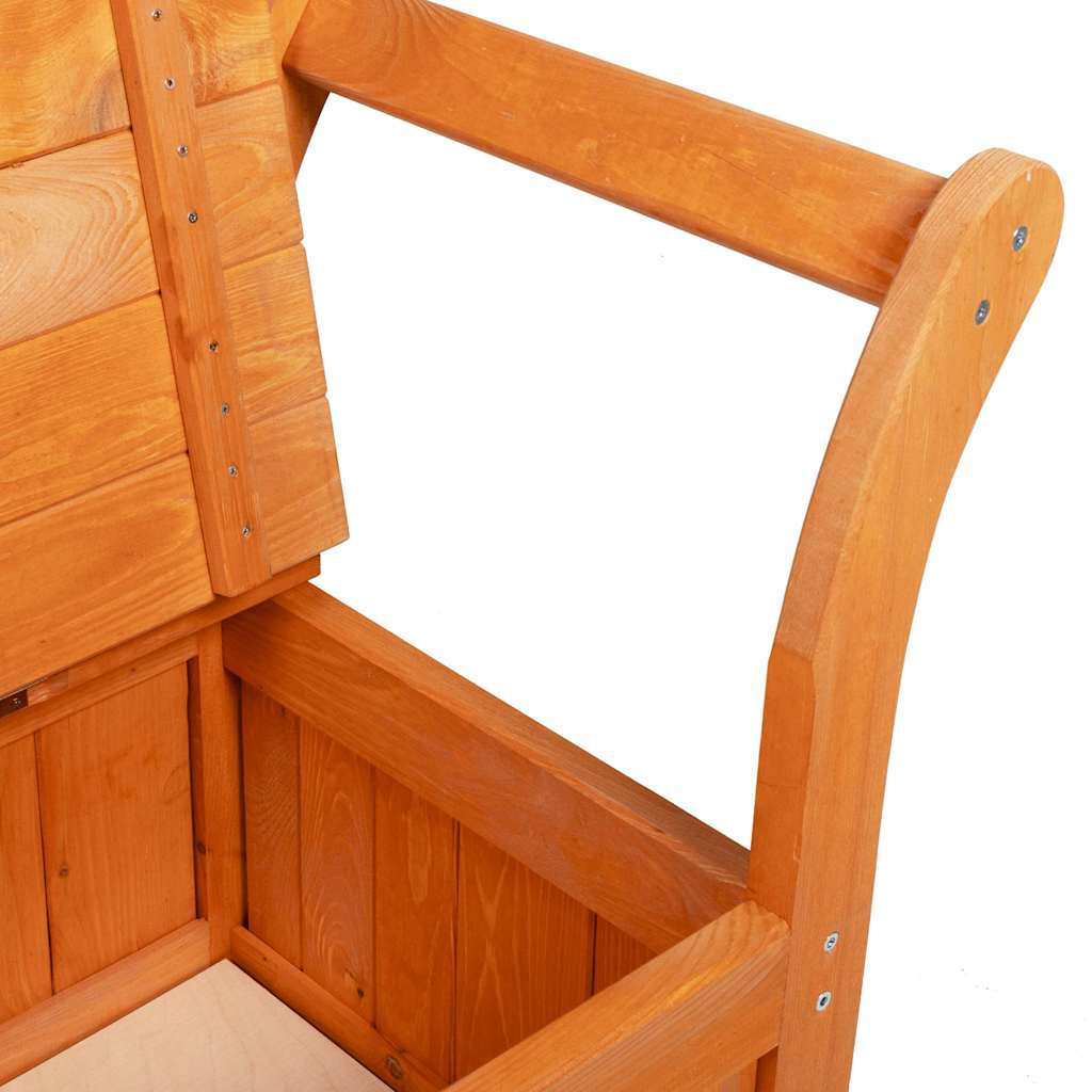 Banco de exterior Marrón 119 x 44 x 76 cm Madera de pino macizo