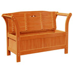 Banco de exterior Marrón 119 x 44 x 76 cm Madera de pino macizo