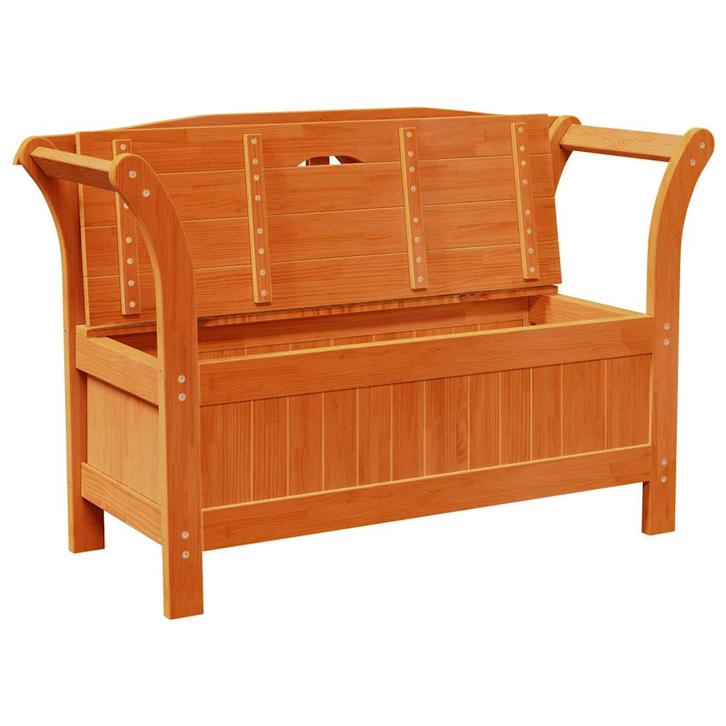 Banco de exterior Marrón 119 x 44 x 76 cm Madera de pino macizo