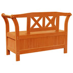Banco de exterior Marrón 119 x 44 x 76 cm Madera de pino macizo