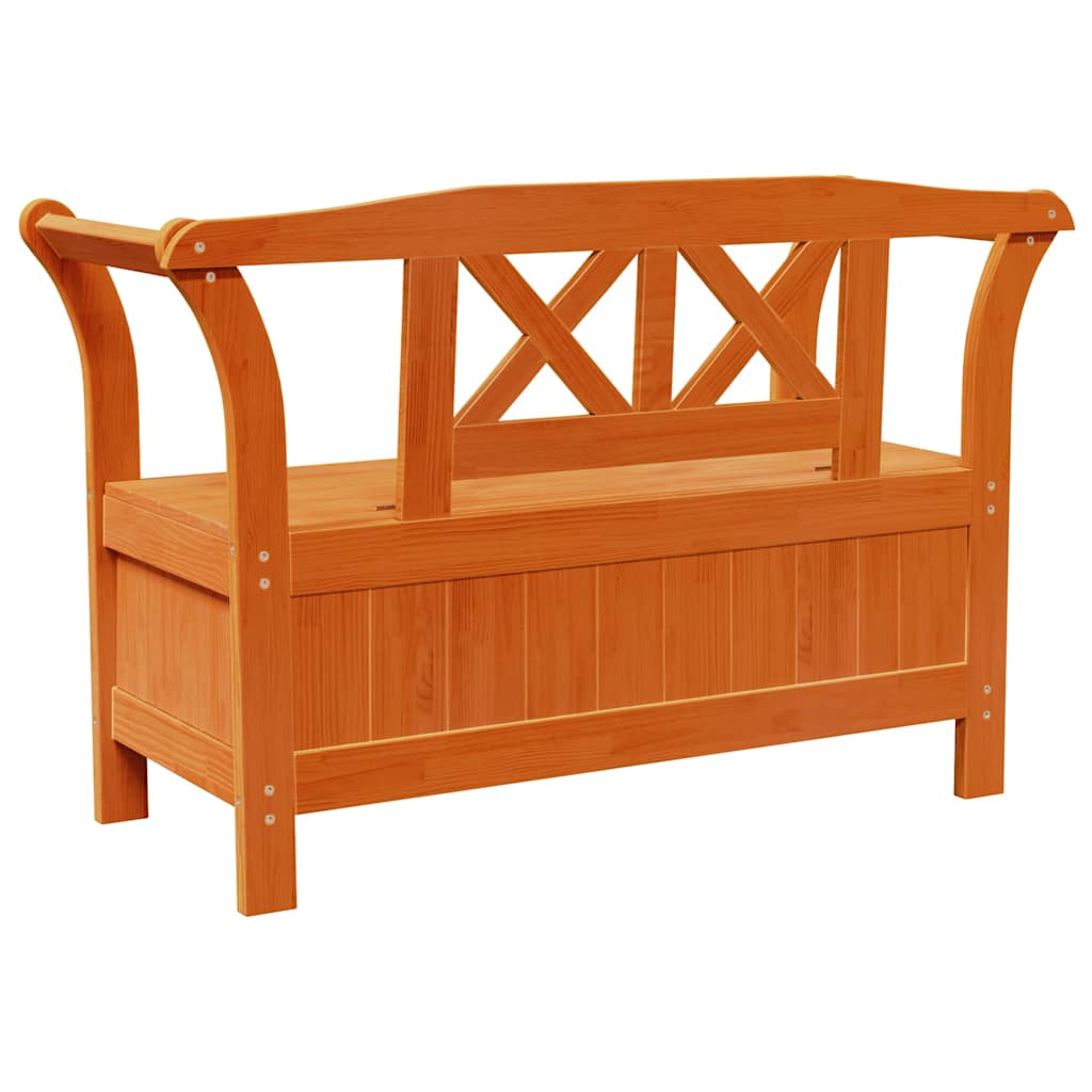 Banco de exterior Marrón 119 x 44 x 76 cm Madera de pino macizo