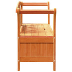 Banco de exterior Marrón 119 x 44 x 76 cm Madera de pino macizo